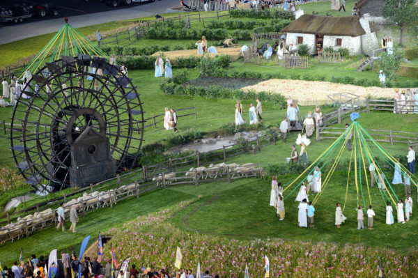 Gran ambiente inauguración de los Juegos Londres 2012.