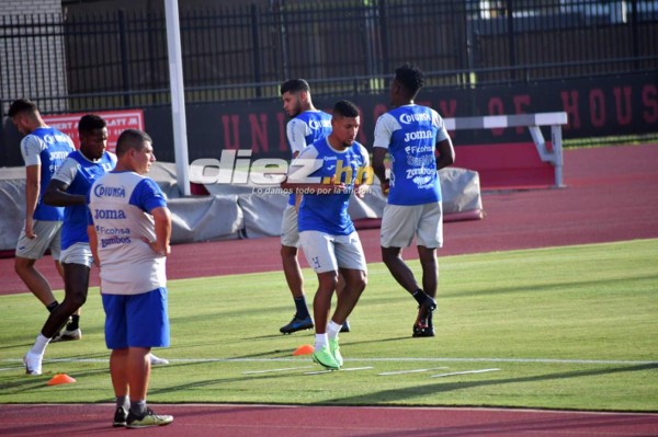 ¡Sonrisas, concentración y novedades! Las postales del primer entreno de Honduras en Houston