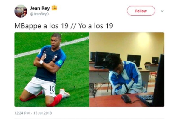 'Yo a los 19 años': Los memes sobre Mbappé que se hacen virales en redes sociales