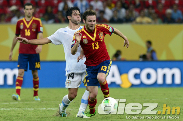 España derrotó 2-1 a Uruguay Copa Confederaciones