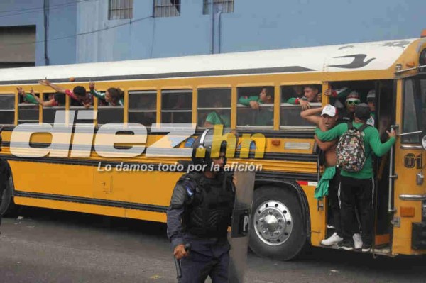 EN FOTOS: Así fue la balacera en las afueras del Nacional en el Motagua-Marathón
