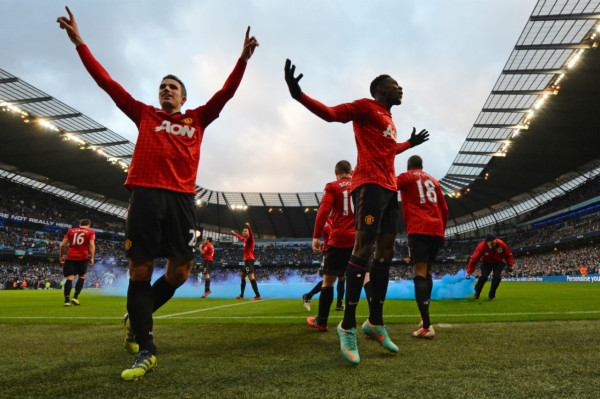 Las mejores imajenes del Clasico Manchester United VRS Manchester City