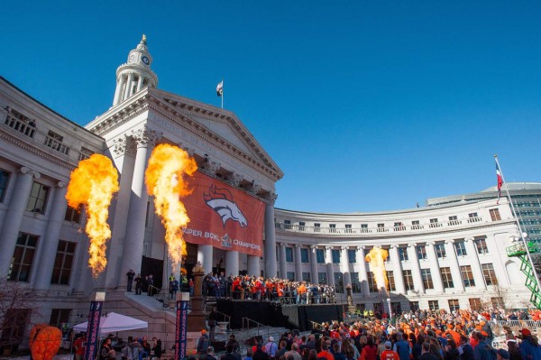 Así fue la espectacular celebración de los Broncos tras ganar el Super Bowl