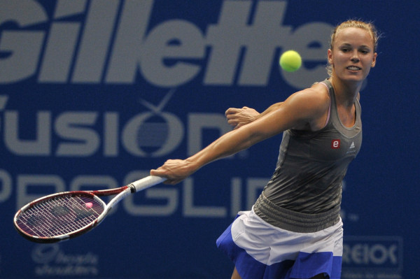 Caroline Wozniackiimita imita a Serena Williams en Brazil