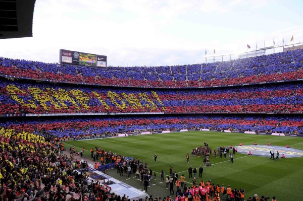 La celebración del Barcelona en el Camp Nou por su nuevo título