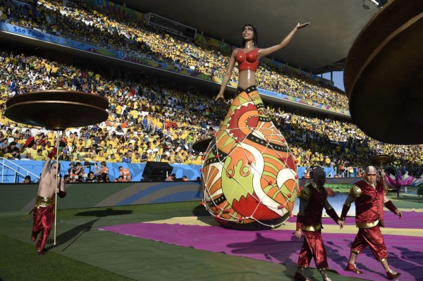 Espectacular inauguración de ceremonia de Brasil 2014