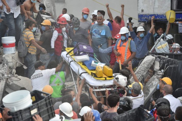 Las imágenes conmovedoras e impactantes del sismo que sacudió a México&nbsp;&nbsp;