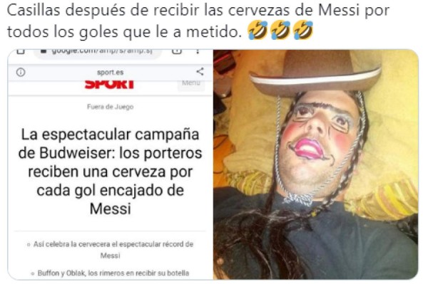 Messi regaló cervezas por gol y los memes hacen pedazos a Iker Casillas en redes sociales