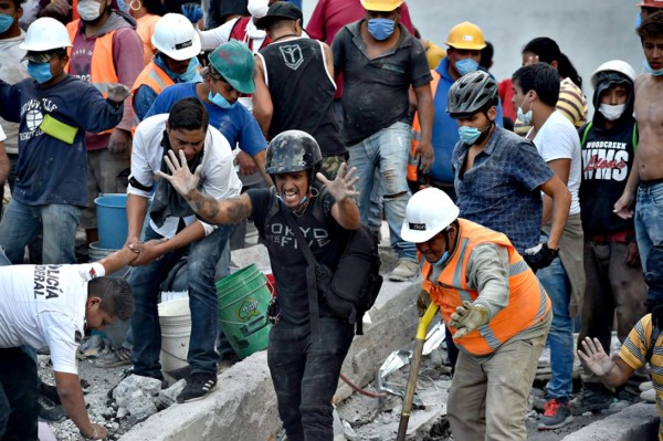 Las imágenes conmovedoras e impactantes del sismo que sacudió a México&nbsp;&nbsp;