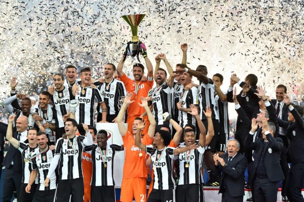 Así celebraron su título de campeón la Juventus y PSG en Europa