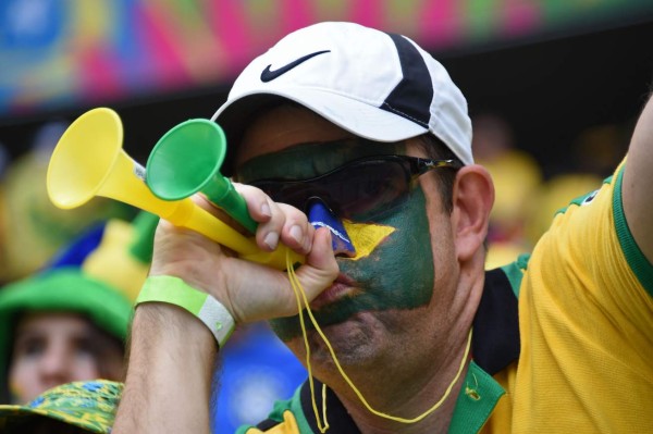Ambiente en partido Brasil Mexico