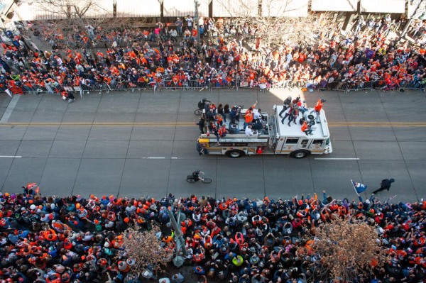 Así fue la espectacular celebración de los Broncos tras ganar el Super Bowl
