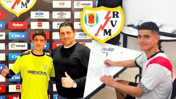 Christian Bonilla firmó con el tercer equipo del Rayo Vallecano. Su sueño es jugar en La Liga y en la Selección de Honduras.