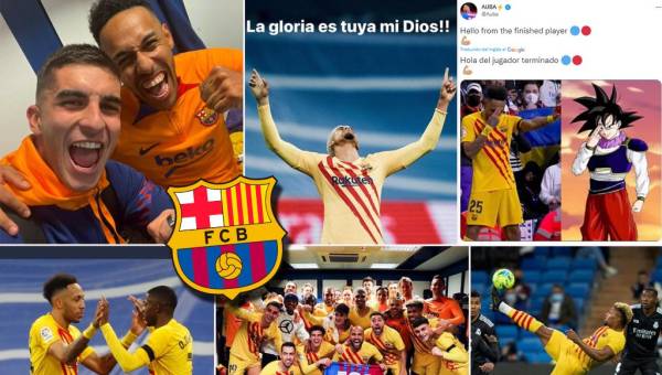 Futbolistas del Barcelona se pronunciaron en redes sociales luego de humillar a los blancos en el Clásico de España.