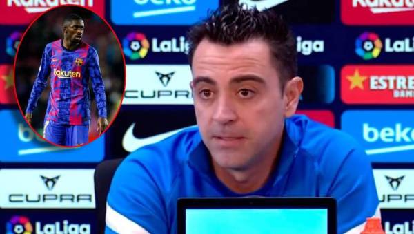 Xavi Hernández habla sobre el trabajo del Barcelona antes de enfrentar al Villarreal y del tema de Dembélé.