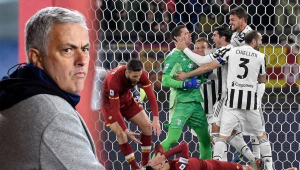 La Roma de Mourinho no pudo derrotar a la Juventus pese a que estaba ganándolo 3-1 antes del 70.