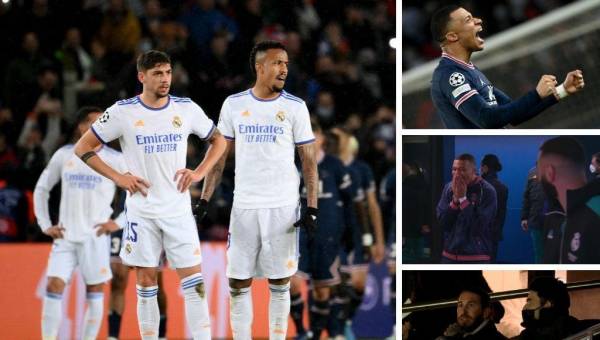 Mbappé no paró de reirse con Benzema, Sergio Ramos estuvo viendo a su exequipo y la tristeza del Real Madrid. Estas son las imágenes que no viste en TV. (AFP)