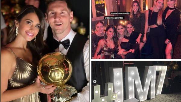 Amigos, y familiares celebraron junto a Lionel Messi por la conquista del Balón de Oro 2021. La reunión se llevó a cabo en un lujoso restaurante en París.