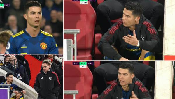 La polémica de Cristiano Ronaldo en el United: lo sacaron del partido, armó una rabieta y así lo calmó su entrenador