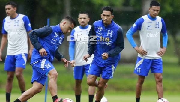 El defensor del Marathón, Allans Vargas, fue una de las novedades en el segundo entreno de la Selección de Honduras de cara al amistoso contra Colombia. Fotos Neptalí Romero