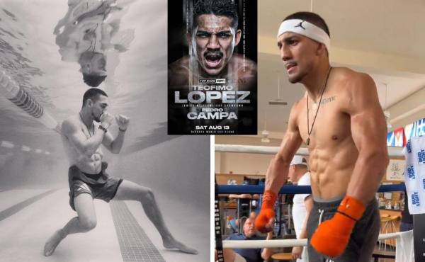 Teófimo López se encuentra entrenando de gran manera para llegar a trope a su pelea este próximo sábado
