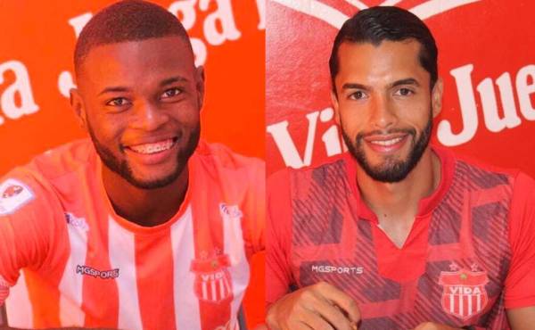 $!Elison Rivas y Nelson Muñoz, dos de los últimos fichajes del Vida para el Clausura 2022.
