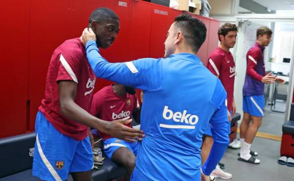 Xavi dijo desde el primer día como DT del Barcelona que contaba con Dembélé.