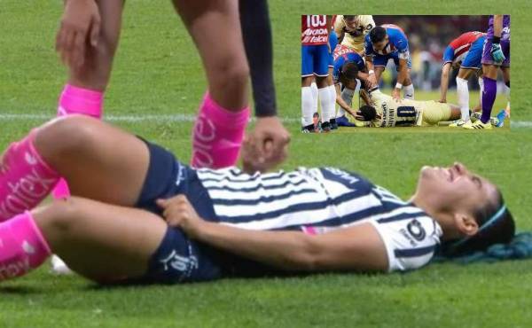 Así fue la terrible lesión de una futbolista del Monterrey de la Liga MX Femenil.