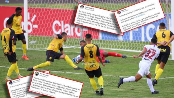 Periodistas hondureños se decepcionan del Real España ante Olimpia por la final de ida y se rinden ante Jorge Álvarez