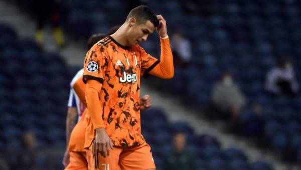 Cristiano Ronaldo no pudo hoy en Portugal ante el Porto. Juventus buscará la remontada en la vuelta.