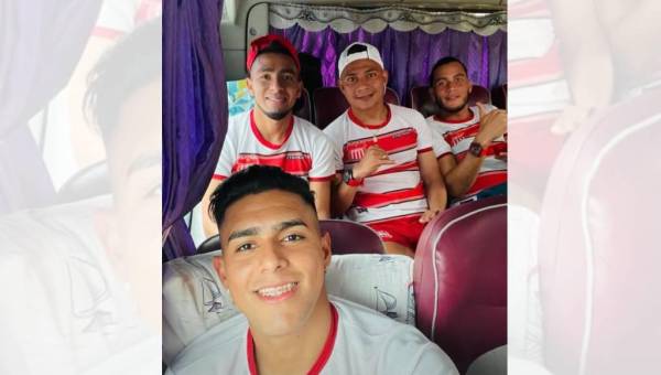 Futbolistas del Vida viajando rumbo a Tegucigalpa