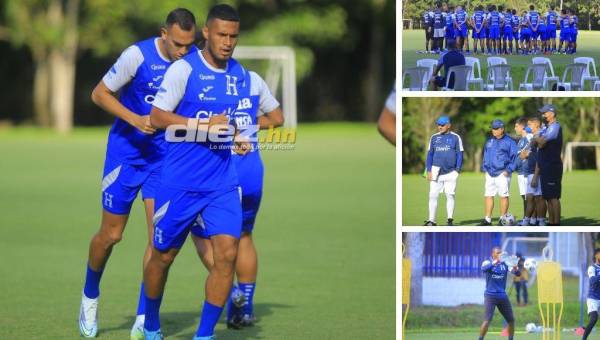 Las imágenes del entrenamiento de este lunes de la Selección Nacional de Honduras en San Pedro Sula. Ya casi con plantel completo. FOTOS DIEZ: Moisés Valenzuela.