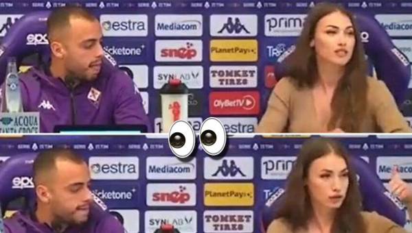 Arthur Cabral acaba de llegar a la Fiorentina y ya levantó polémica con la jefa de prensa del club.