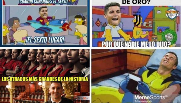Cristiano Ronaldo, Benzema, Lewandowski y el Real Madrid, víctimas de los memes del Balón de Oro ganado por Lionel Messi.