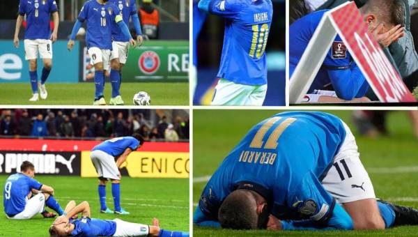La Selección de Italia quedó eliminado del Mundial de Qatar 2022 tras perder en el repechaje ante Macedonia. Estas fueron las desgarradoras imágenes que dejó su adiós a la Copa del Mundo.