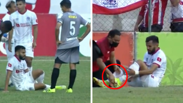 Malas noticias en Olimpia: Jorge Álvarez se lesiona el tobillo y salió de cambio apenas al minuto 30