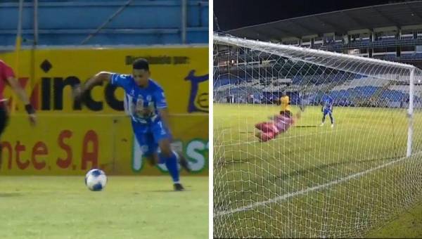 Alexy Vega abrió el marcador en el estadio Morazán de San Pedro Sula.