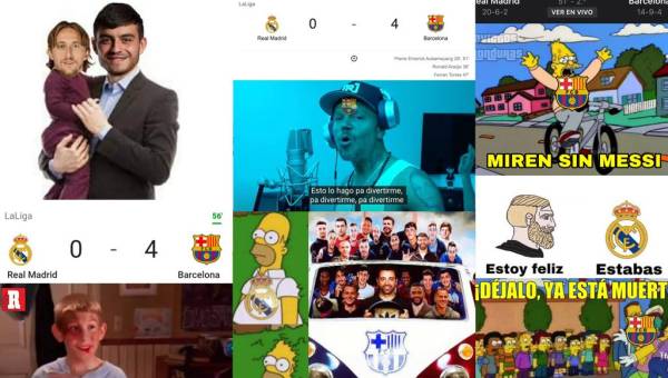 Los divertidos memes que dejó la goleada del Barcelona sobre el Real Madrid en el Clásico de la jornada 29 de la liga española.