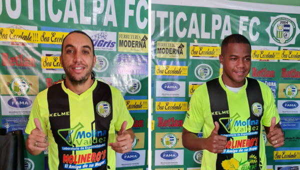 Olivera y Robledo son los últimos fichajes que ha contrato el Juticalpa para buscar su regreso a la Primera División del fútbol de Honduras.