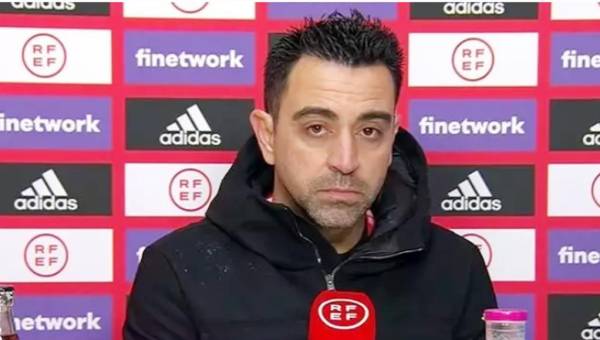 El rostro de Xavi en la conferencia lo decía, su frustración era grande tras la caída ante el Athletic.