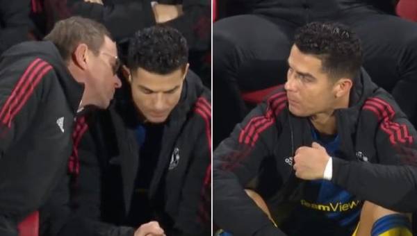 Entrenador del Manchester United revela qué le dijo a Cristiano Ronaldo para calmarlo tras sacarlo del partido