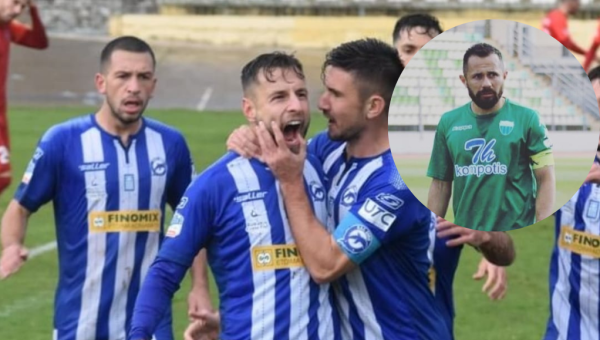 Alfredo Mejía no la pasó nada bien en este duelo ante el PAE Chania y podrían perder el primer lugar en la Segunda de Grecia.