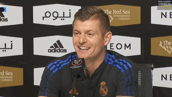 Kroos estuvo sonriente en la rueda de prensa previo al Barcelona-Real Madrid por la Supercopa de España.