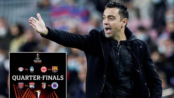 El FC Barcelona que dirige Xavi Hernández se medirá en cuartos contra el Eintracht Frankfurt alemán.