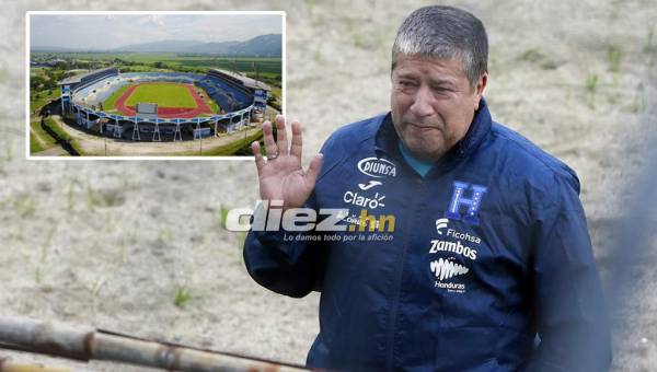 El técnico de la Selección de Honduras, Hernán “Bolillo” Gómez, criticó el estado de las canchas en Honduras y pidió grama nueva en el estadio Olímpico. Fotos Neptalí Romero
