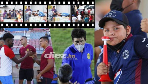 Estas son las fotografías más curiosas de los partidos del domingo en la Liga Nacional de Honduras.
