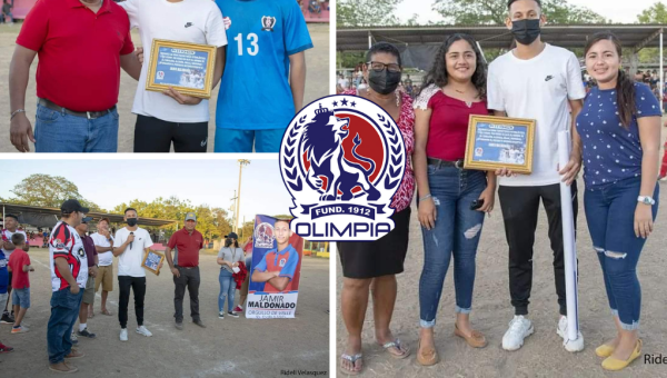 El juvenil futbolista del Olimpia fue recibido con mucha alegría en su pueblo, donde reconocieron su labor.