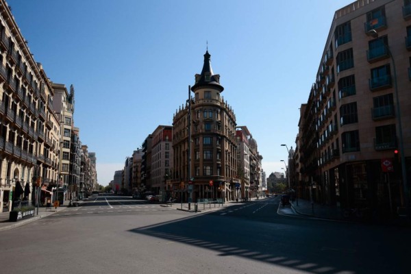 Coronavirus: La ciudad de Barcelona como nunca antes vista por culpa de la pandemia