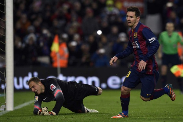 Copa del Rey: con gol de Messi el Barcelona superó al Atlético