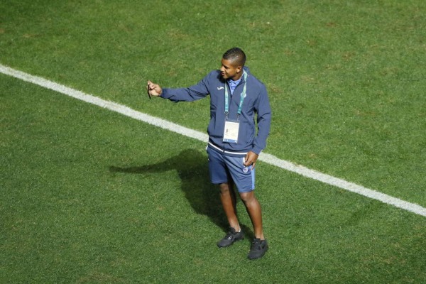 Día de selfies en la Selección de Honduras durante el reconocimiento del estadio Mané Garrincha